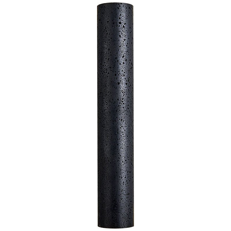 Kaedran Black Travertine LED Wall Sconce with Halo Backlighting