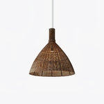 Kalani Woven Rattan Pendant Light – Natural Organic Modern Hanging Lamp