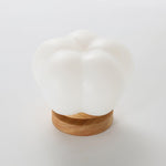 Kapok Flower Mini Flush Mount Ceiling Light in Wood Grain Metal