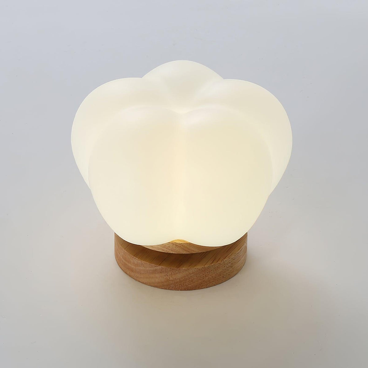 Kapok Flower Mini Flush Mount Ceiling Light in Wood Grain Metal