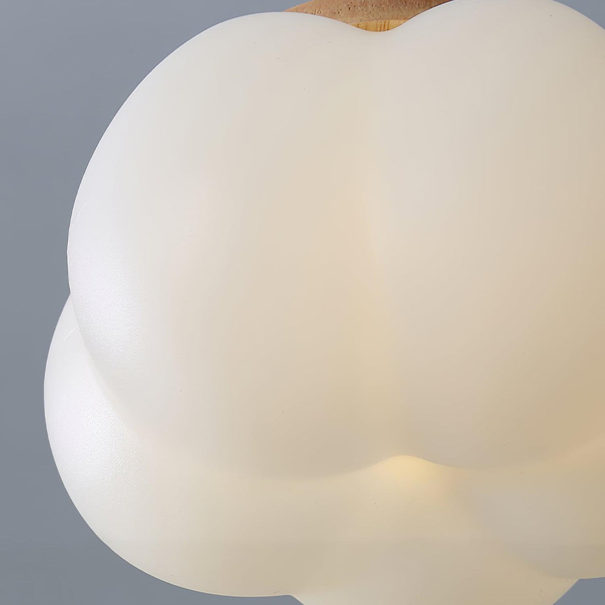 Kapok Flower Mini Flush Mount Ceiling Light in Wood Grain Metal