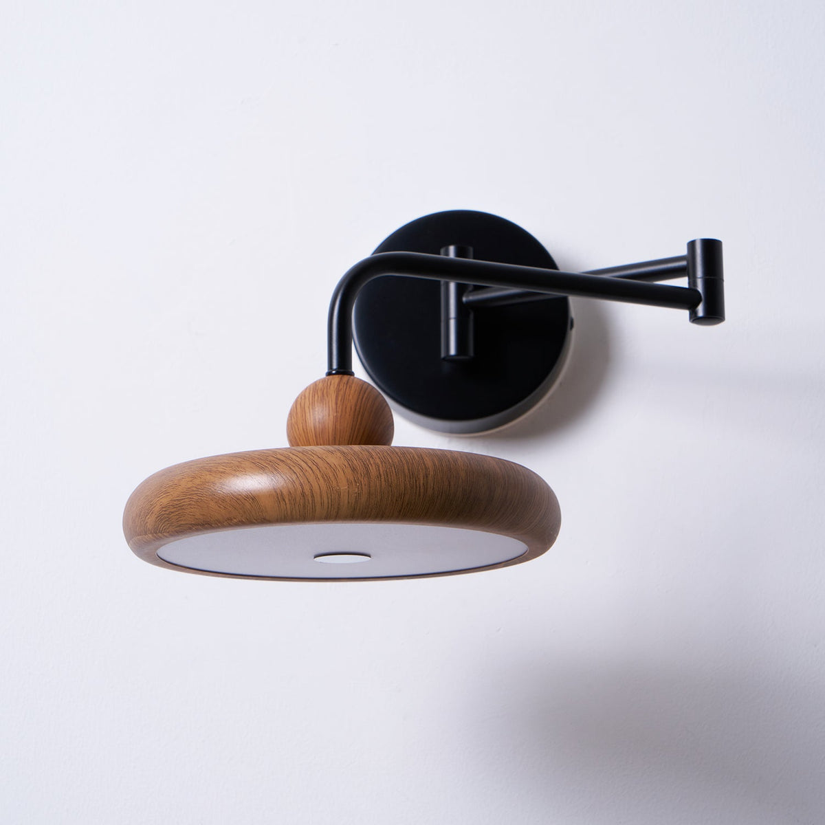 Karlin Swing Arm LED Wall Sconce in Metal and Acrylic