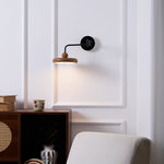 Karlin Swing Arm LED Wall Sconce in Metal and Acrylic