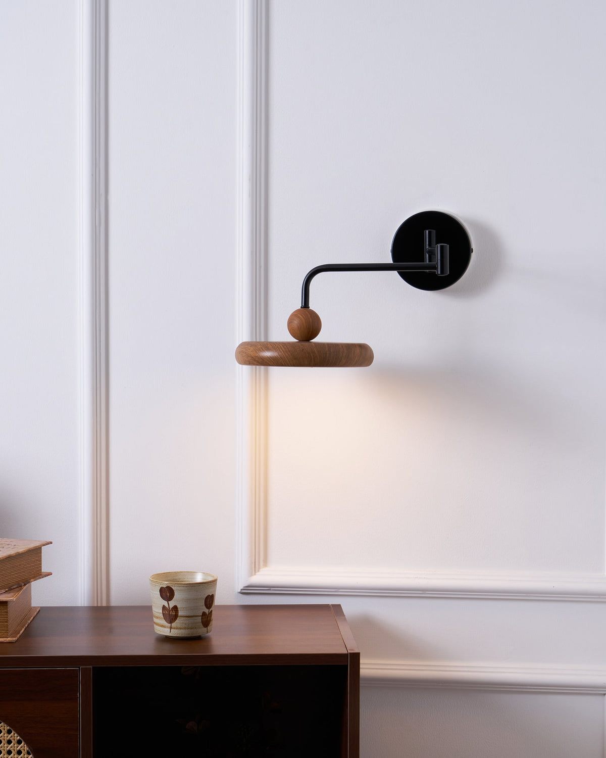 Karlin Swing Arm LED Wall Sconce in Metal and Acrylic