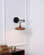Karlin Swing Arm LED Wall Sconce in Metal and Acrylic