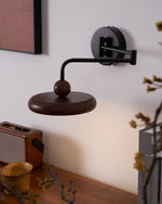 Karlin Swing Arm LED Wall Sconce in Metal and Acrylic