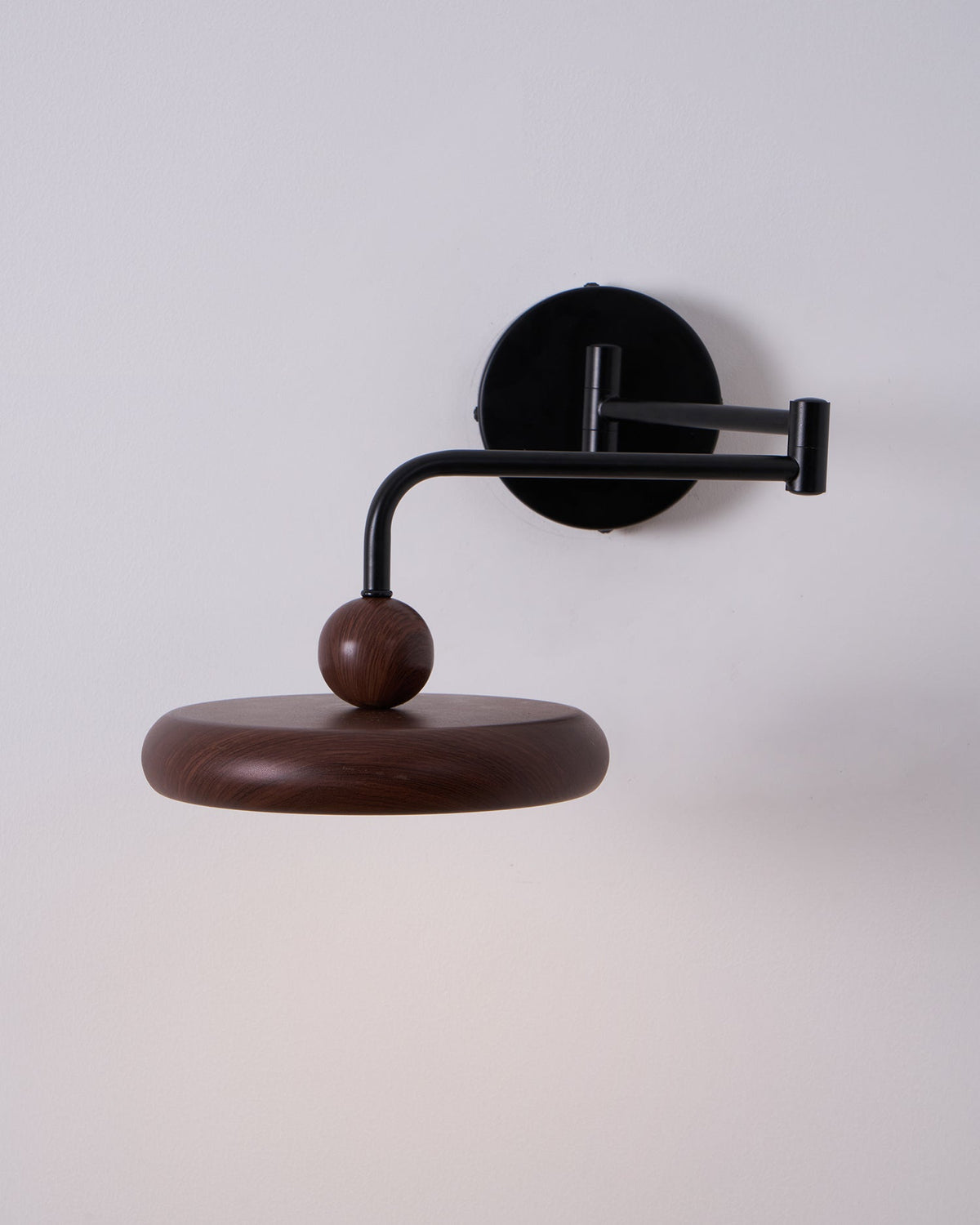 Karlin Swing Arm LED Wall Sconce in Metal and Acrylic