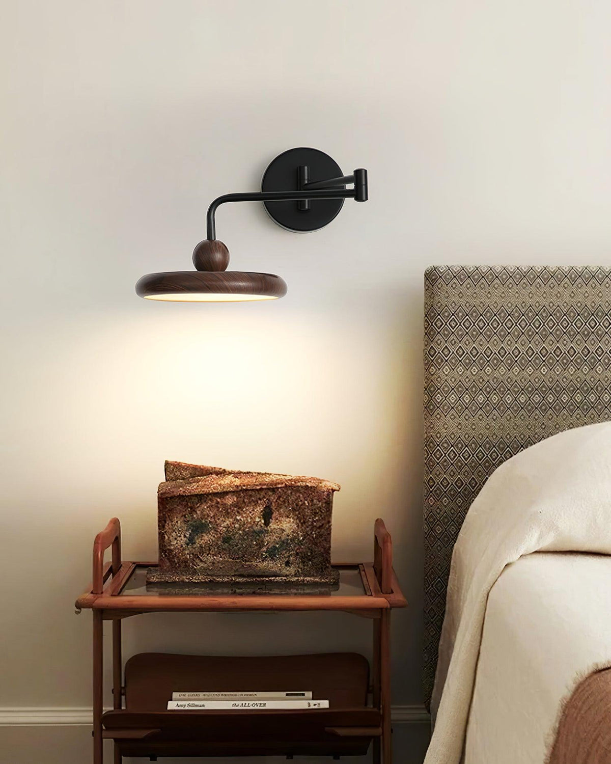 Karlin Swing Arm LED Wall Sconce in Metal and Acrylic