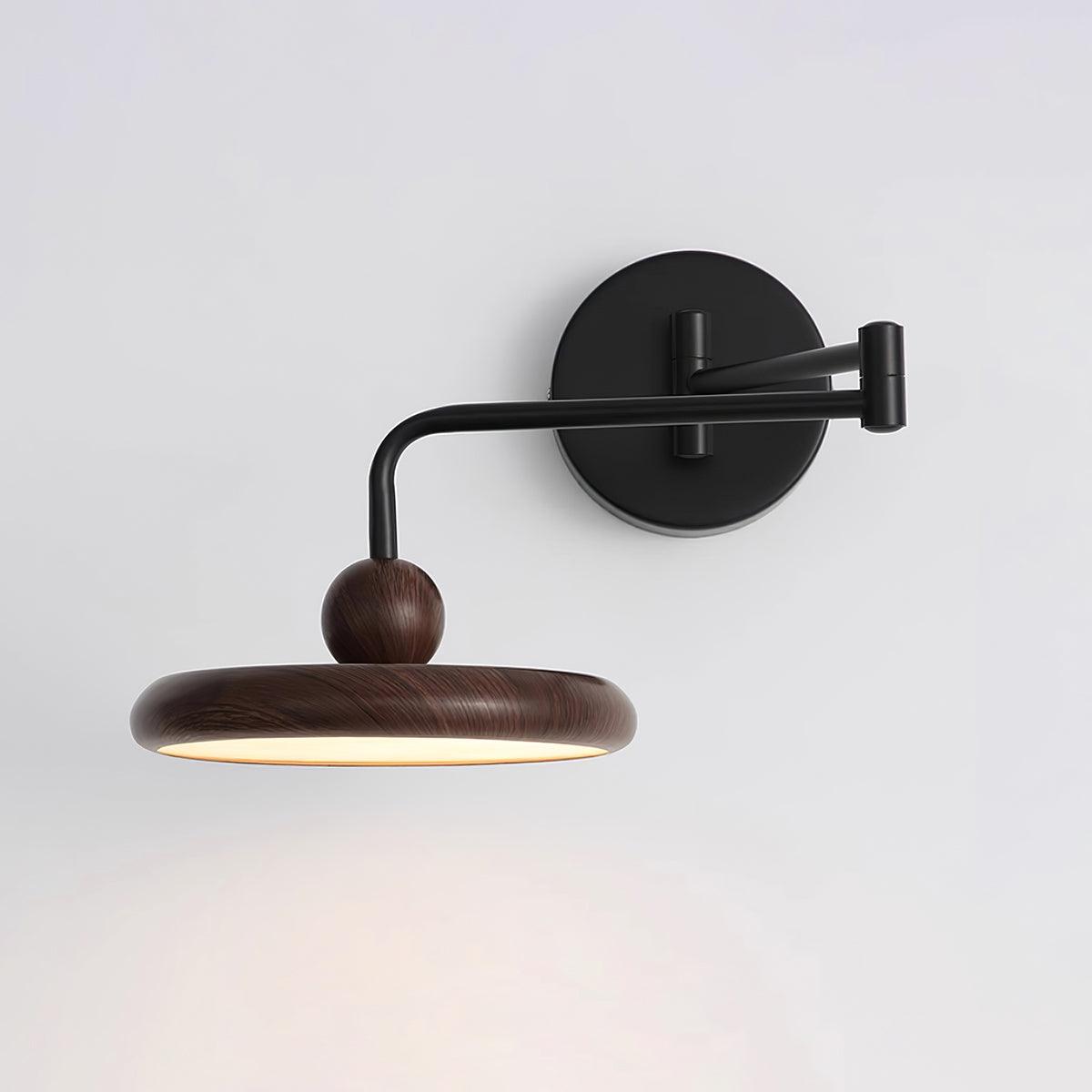 Karlin Swing Arm LED Wall Sconce in Metal and Acrylic