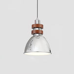 Karry Pendant Light in Chrome and Walnut Wood for Modern Interiors
