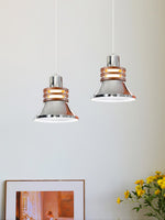 Karry Pendant Light in Chrome and Walnut Wood for Modern Interiors