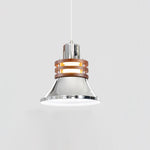 Karry Pendant Light in Chrome and Walnut Wood for Modern Interiors