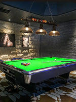 Kasha Billiard Chandelier – Modern Glass Linear Pendant for Kitchen Island and Game Room