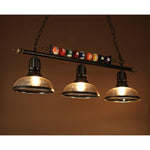 Kasha Billiard Chandelier – Modern Glass Linear Pendant for Kitchen Island and Game Room