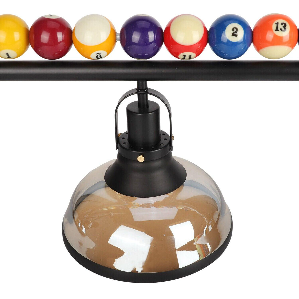 Kasha Billiard Chandelier – Modern Glass Linear Pendant for Kitchen Island and Game Room