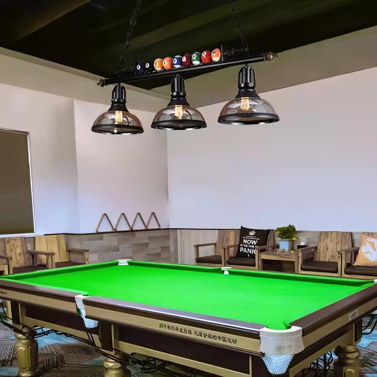 Kasha Billiard Chandelier – Modern Glass Linear Pendant for Kitchen Island and Game Room