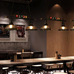 Kasha Billiard Chandelier – Modern Glass Linear Pendant for Kitchen Island and Game Room