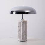 Aurelio Dome Table Lamp with Marble Base – Modern Sculptural Lighting