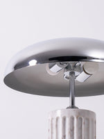Aurelio Dome Table Lamp with Marble Base – Modern Sculptural Lighting