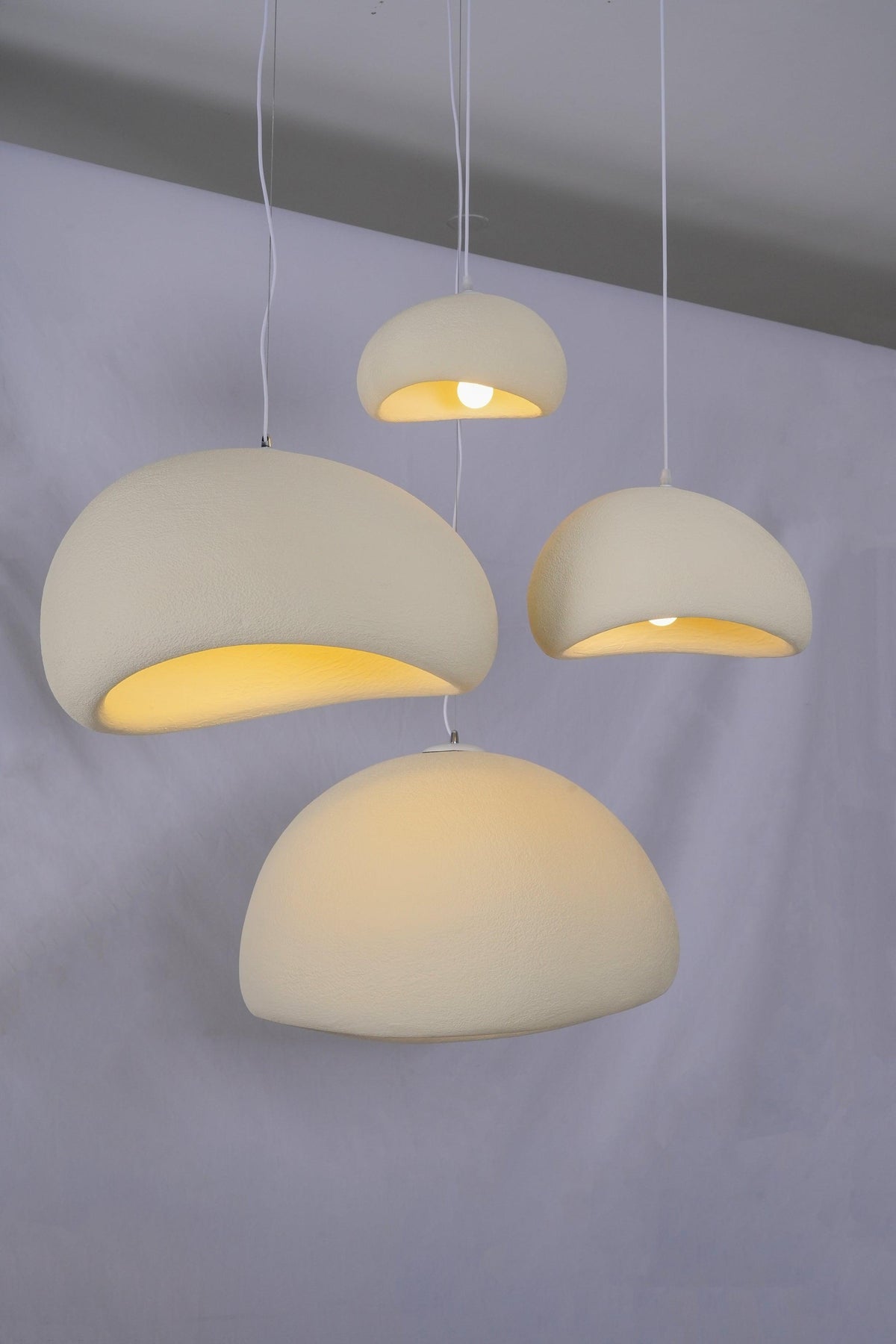 Zenra Organic Wabi-Sabi Chandelier – Designer HDPE Pendant Light