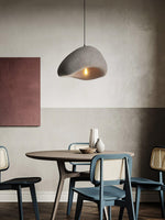 Selene Halia Pendant Light — Moon-Inspired Dome Pendant in Grey or White