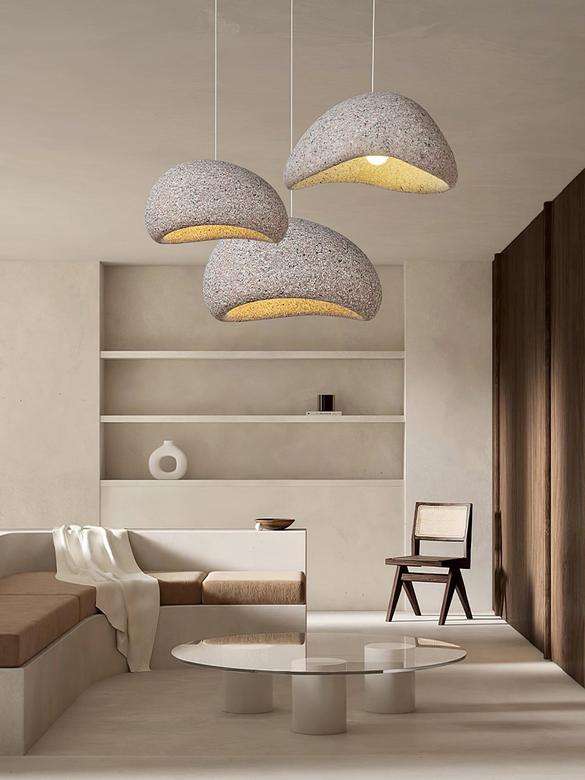 Tsukiyo Cloud Pendant Light – Wabi-Sabi Sculptural Ceiling Lamp