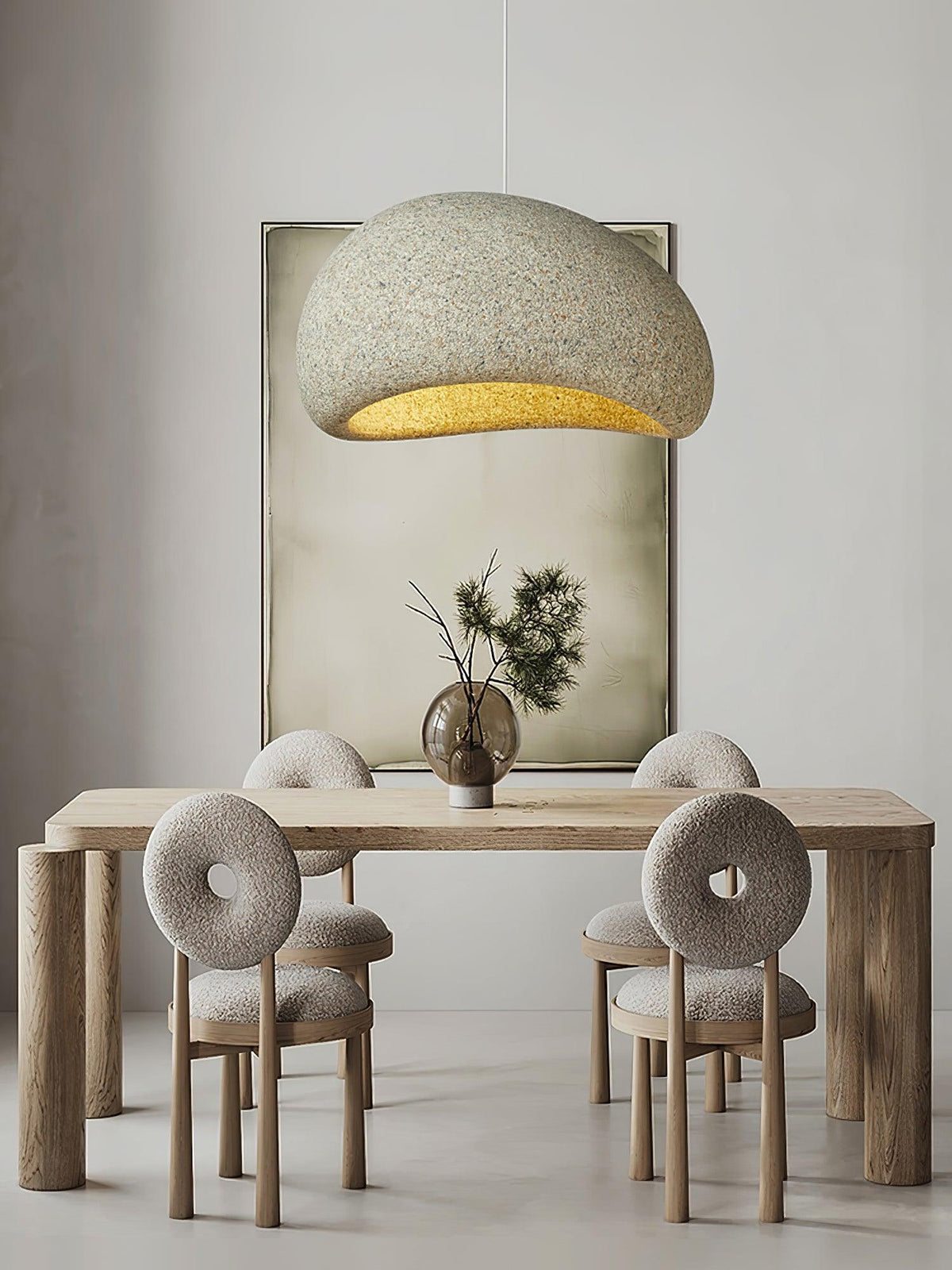 Tsukiyo Cloud Pendant Light – Wabi-Sabi Sculptural Ceiling Lamp