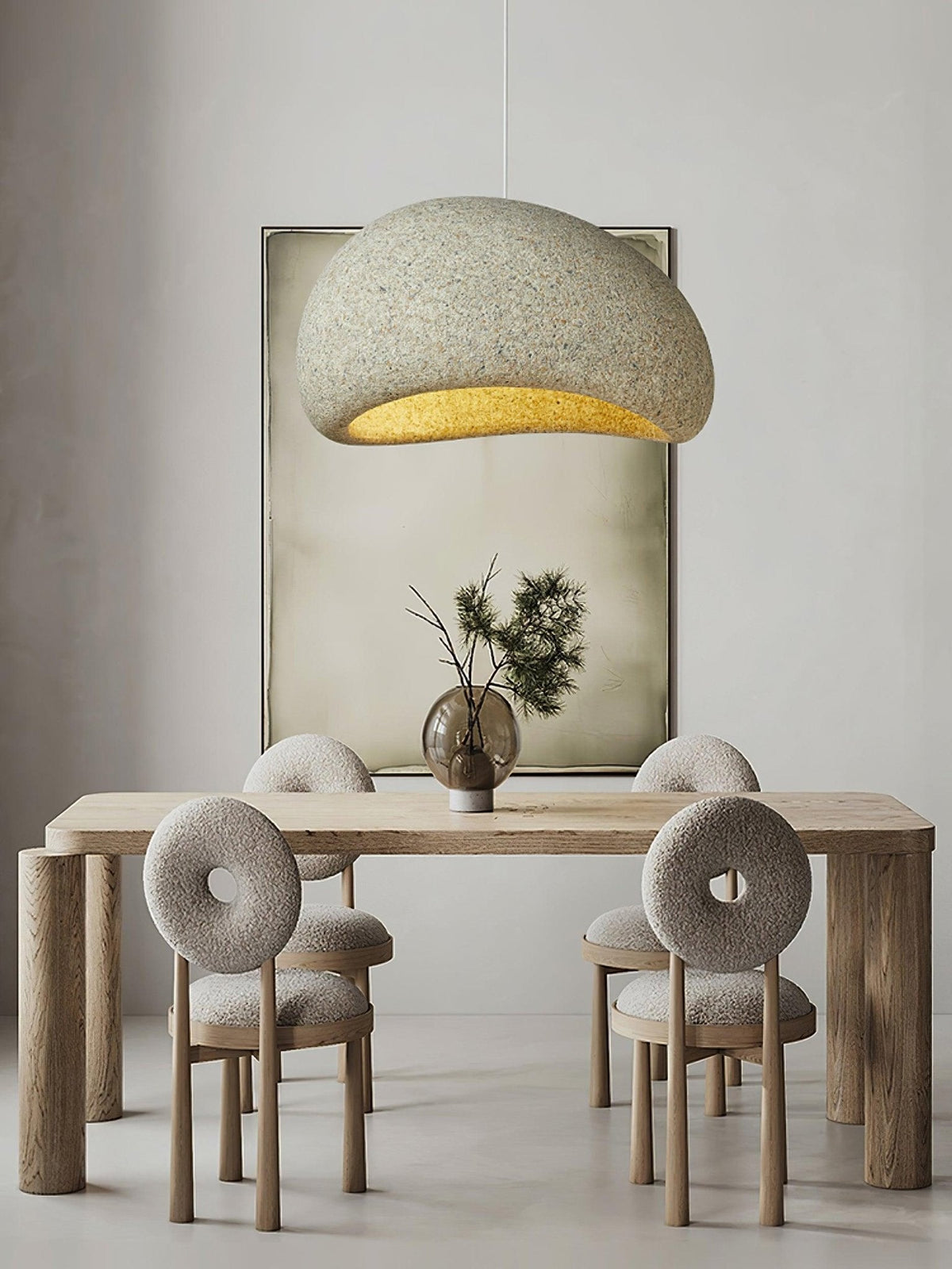 Tsukiyo Cloud Pendant Light – Wabi-Sabi Sculptural Ceiling Lamp