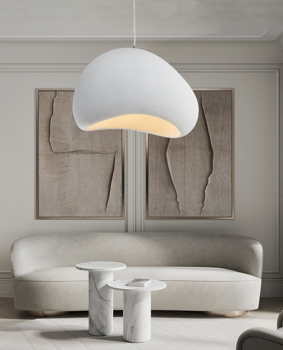 Aurelia Cloud Resin Pendant Light – Sculptural Modern Ceiling Lamp