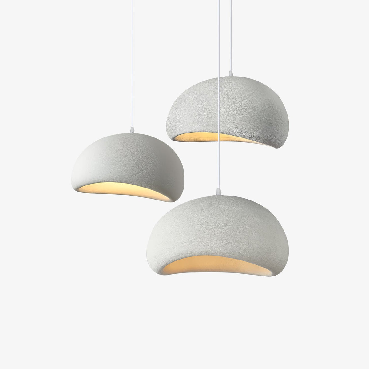 Zenra Organic Wabi-Sabi Chandelier – Designer HDPE Pendant Light