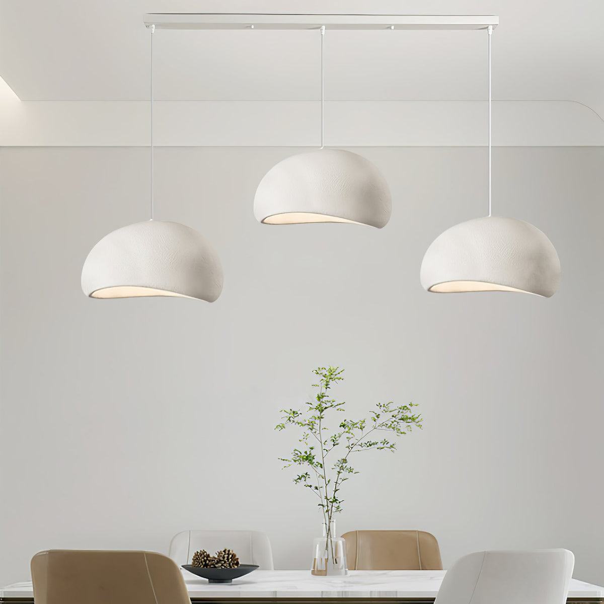 Zenra Organic Wabi-Sabi Chandelier – Designer HDPE Pendant Light