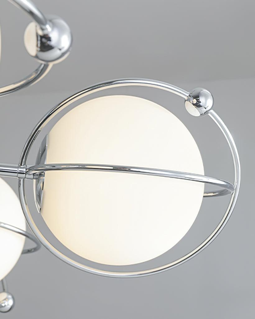 Kittelson Modern Glass and Metal Chandelier for Dining Room and Living Room