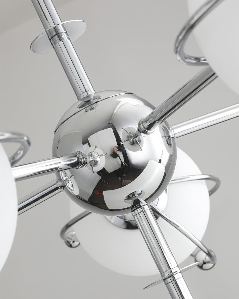 Kittelson Modern Glass and Metal Chandelier for Dining Room and Living Room