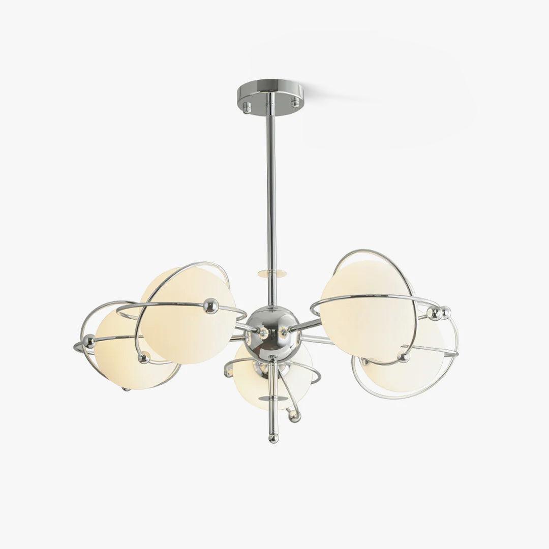 Kittelson Modern Glass and Metal Chandelier for Dining Room and Living Room
