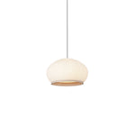 Lantern Knit Pendant Light – Woven Fabric Shade, Modern Minimalist Ceiling Lamp