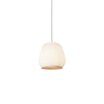 Lantern Knit Pendant Light – Woven Fabric Shade, Modern Minimalist Ceiling Lamp