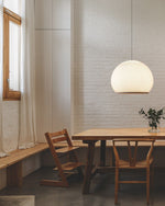 Lantern Knit Pendant Light – Woven Fabric Shade, Modern Minimalist Ceiling Lamp
