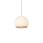 Lantern Knit Pendant Light – Woven Fabric Shade, Modern Minimalist Ceiling Lamp