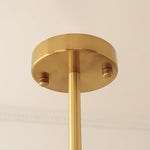 Paolina Glass Pendant Light – Mid-Century Modern Ceiling Lamp in Gold