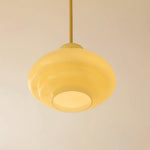 Paolina Glass Pendant Light – Mid-Century Modern Ceiling Lamp in Gold