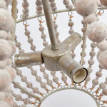 Koralky Beaded Chandelier with Wooden Accents for Modern Interiors