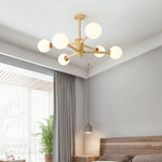 Kozan Wooden Chandelier – Sculptural Modern Pendant Light for Dining Room and Living Room