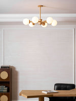 Kozan Wooden Chandelier – Sculptural Modern Pendant Light for Dining Room and Living Room
