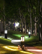 Kuzco Solar Bollard Light – Architectural Outdoor Post Lamp in Black