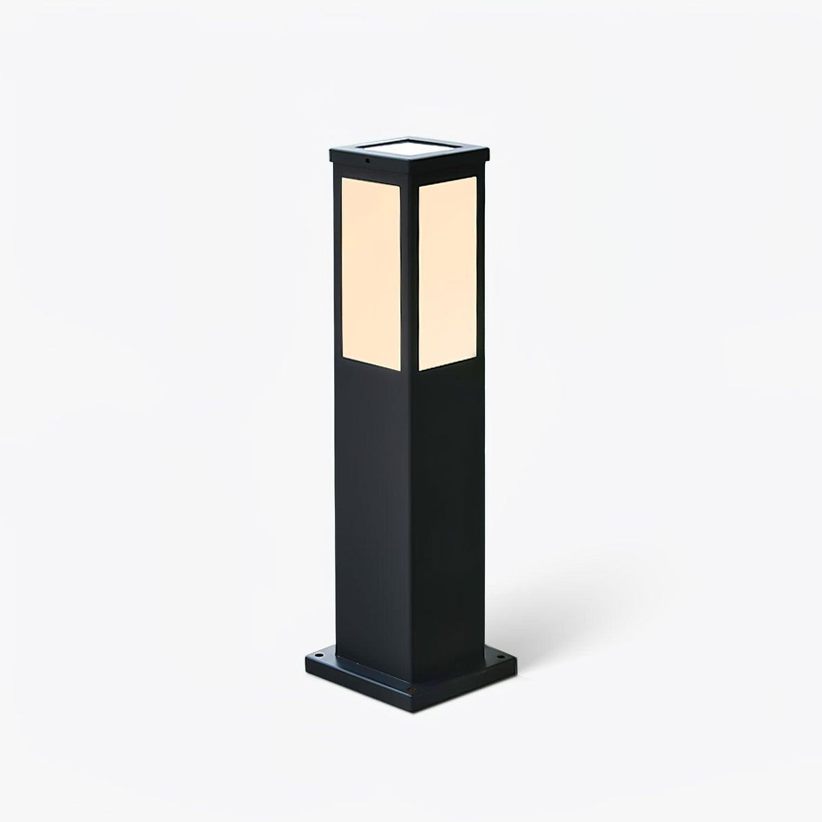 Kuzco Solar Bollard Light – Architectural Outdoor Post Lamp in Black