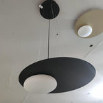 Kwic Modern LED Pendant Light in Glass and Iron for Living Spaces