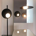 Kwic Modern LED Pendant Light in Glass and Iron for Living Spaces