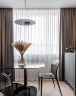 Kwic Modern LED Pendant Light in Glass and Iron for Living Spaces
