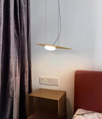 Kwic Modern LED Pendant Light in Glass and Iron for Living Spaces