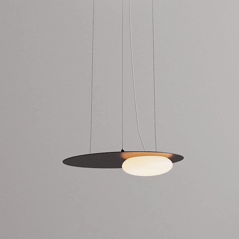 Kwic Modern LED Pendant Light in Glass and Iron for Living Spaces